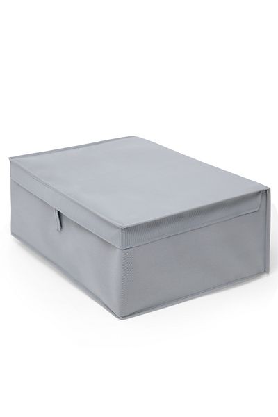 Venita Home 1 Box with Lid - Multi-Purpose Storage Organizer for Clothes and Laundry, 50x40x19