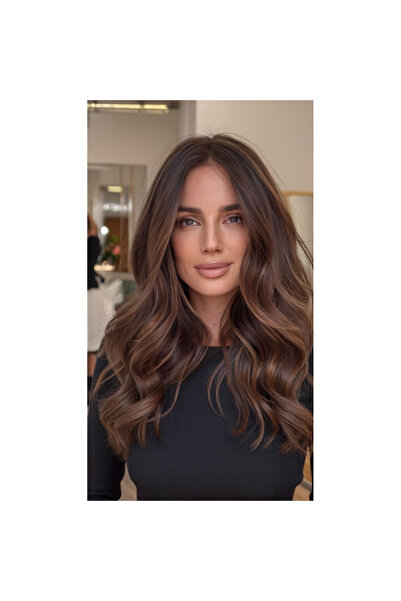 REMY HAİR Kestane Uzun Tül Peruk