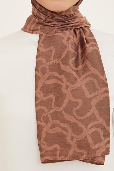 Armine Viscose Trend Shawl - 2 - Καφέ 24929