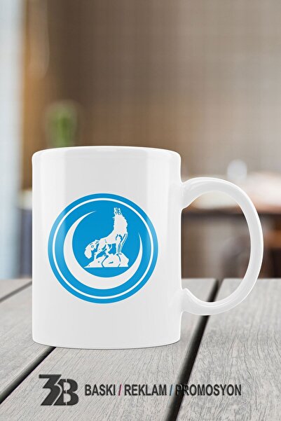 PORCELAIN MUG WITH BOZKURT LOGO -3BÜLK001