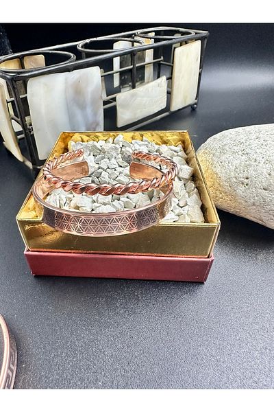 KAVELE Pure Copper Special Zeolite Sand Bracelet