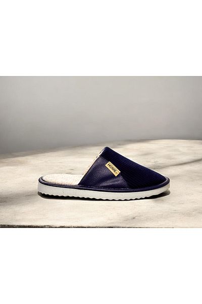 MODA Velvet Leather Demand House Slippers - Comfortable and Stylish (Narrow Fit)