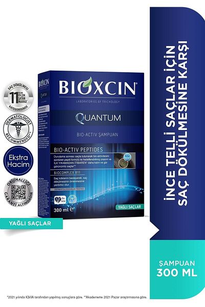 Bioxcin Kvantový šampon pro mastné vlasy 300 ml-