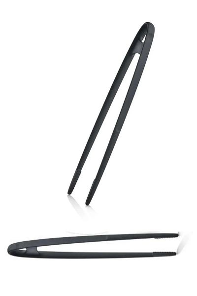 BARENDA Practical Fireproof Non-Stick Hard Plastic Tweezers Tongs Durable to 220 Degrees