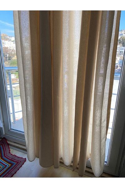 Mrmemo Buldan Linen Curtain Plain Plain Cotton Linen Curtain