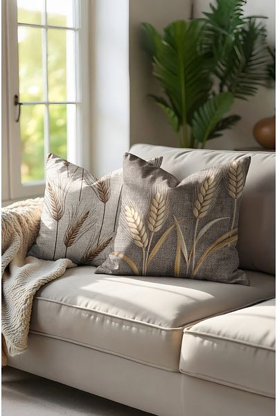 MUN HOME Husă de pernă cu imprimare digitală, imprimată pe două fețe, cu fermoar ascuns, set de 2 fețe de pernă decorative