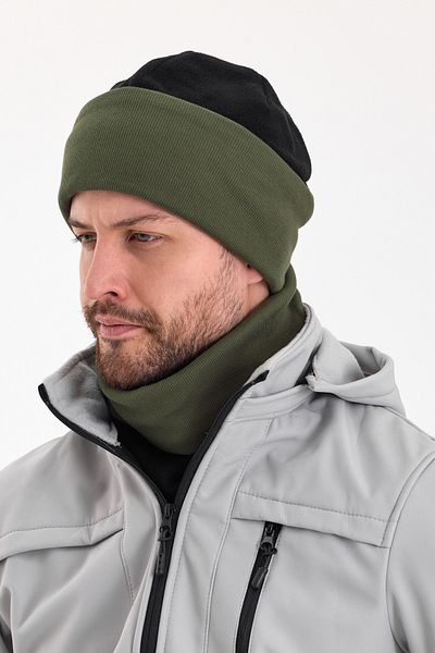 Butikgiz Hünkar Sytle, Double Color Double Layer Foldable Soft Men's Beanie Neck Collar Suit