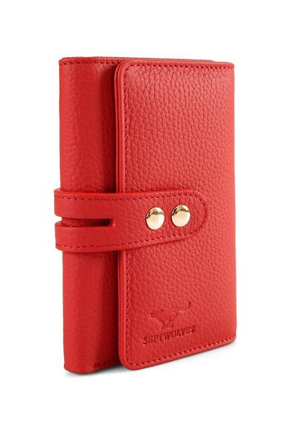SEPTWOLVES Genuine Leather Card Holder and Wallet for Women - Gold Detailed