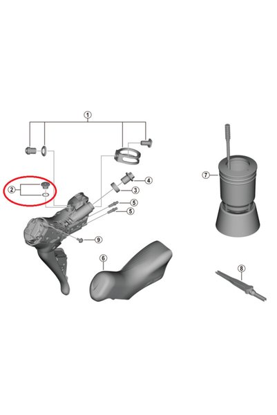 Shimano Yağ Doldurma Hava Alma Vidası - Dura Ace