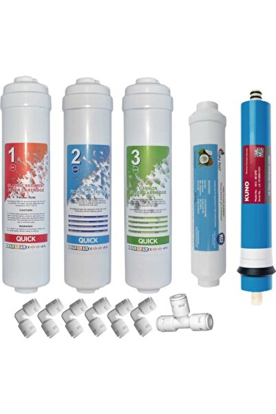 SULOOK Aura Cebilon Plus Uyumlu Su Arıtma Cihazı 12 Inç Inline 5'li Membranlı...