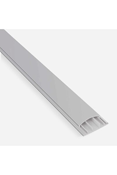 Mutlusan Kablo Kanalı 2m Balık Sırtı Metalik Gri 60x15 Mm