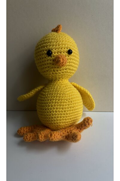 Leorat Store Amigurumi El Yapımı İçinde Çıngıraklı Civciv Oyuncak