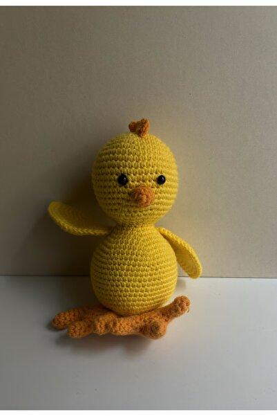 Leorat Store Amigurumi El Yapımı İçinde Çıngıraklı Civciv Oyuncak