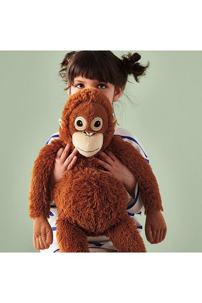 Magika Design Md Djungelskog Plush Monkey Soft Toy, Brown, 66 cm