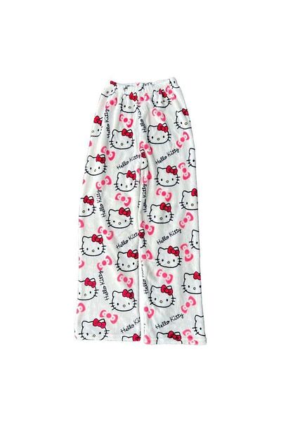 Gofeel hello kitty βελούδινο oversize φούτερ