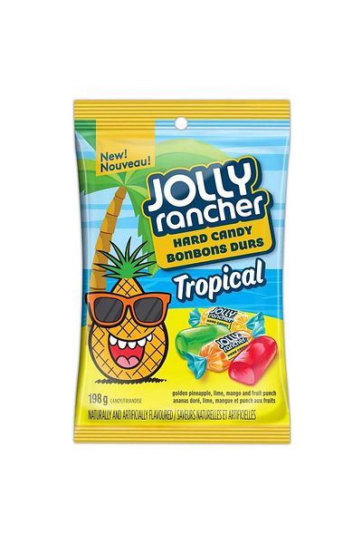 Jolly Rancher Tropical Hard Candy Bonbons - 198 Gr Candy