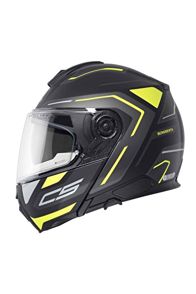 Schuberth Schubert C5 Omega Yellow Çene Açılır Motosiklet Kaskı