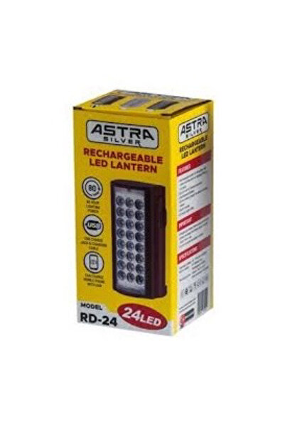 abnturk 80 Saat Sönmeyen Taşıma Kollu Şarj Edilebilen Akülü Ledli Işıldak USB...