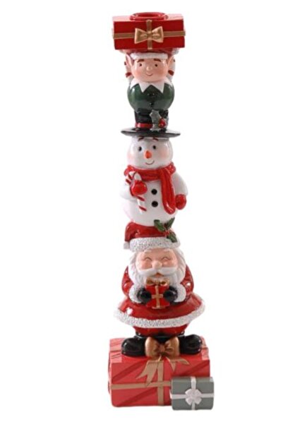 mutlu adım 1 брой 31 см коледен свещник Дядо Коледа Снежен човек