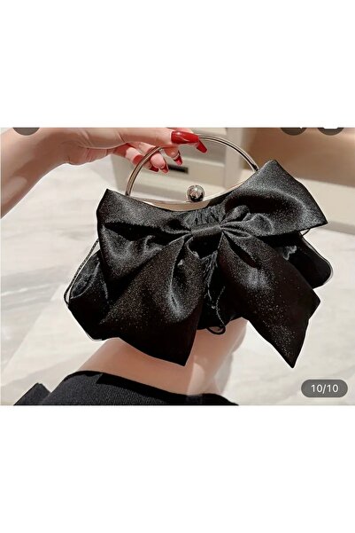 Genel Markalar Ozz Takı Fiyonklu Saten Şık Gece Çantası