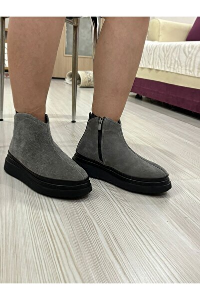 Alaettin shoes Gri süet bot