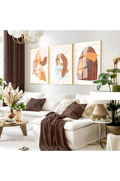 Harika bir ev Hari̇kabi̇rev | Orange-Brown Abstract Bohemian Combination | Fr...