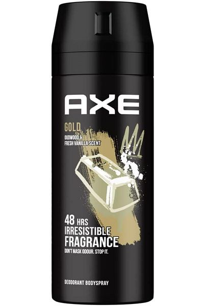 Axe Gold Deodorant and Body Spray for Men, 150ml
