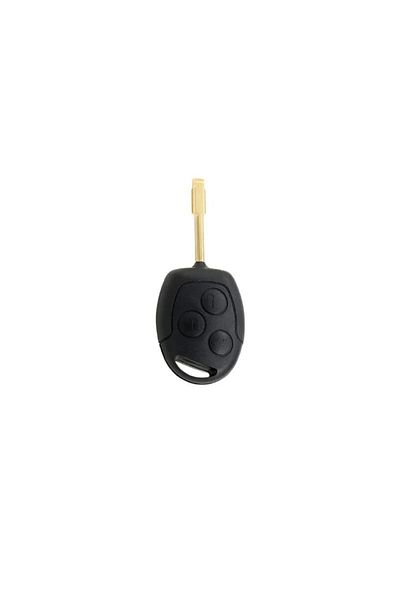 GMA KEYS Ford Lux Fiesta Mondeo Focus Transit Fusion 3 - Nano Key Case, Black Silver Silver Color