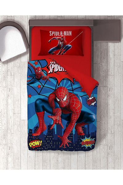 hediyechy Gift Duvet Cover Spiderman Printed Single Duvet Cover Set Without Sheets