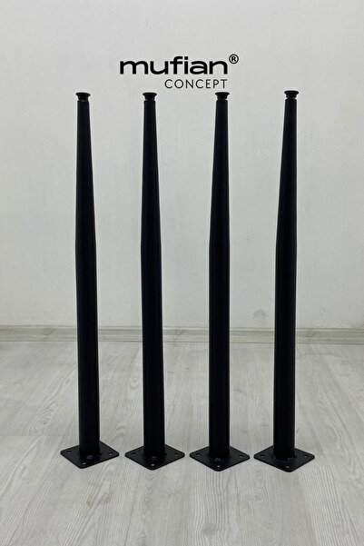 Mufian Concept لوكاس - طاولة مطبخ معدنية - طاولة طعام - طاولة دراسة - طاولة ب...