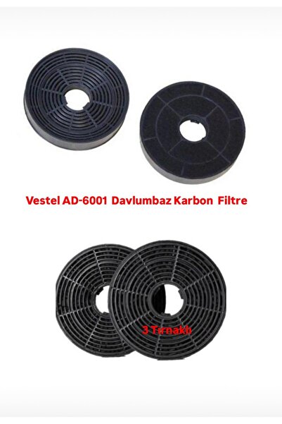 Vestel AD-6001 S Siyah Duvar Tipi Davlumbaz Bacasız Kullanım Karbon Filtre 04