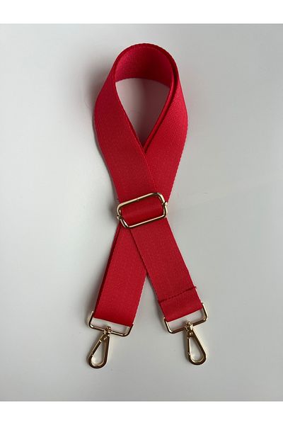 Wagna Waterproof Polyester Bag Strap with Vibrant Red and Gold Detail