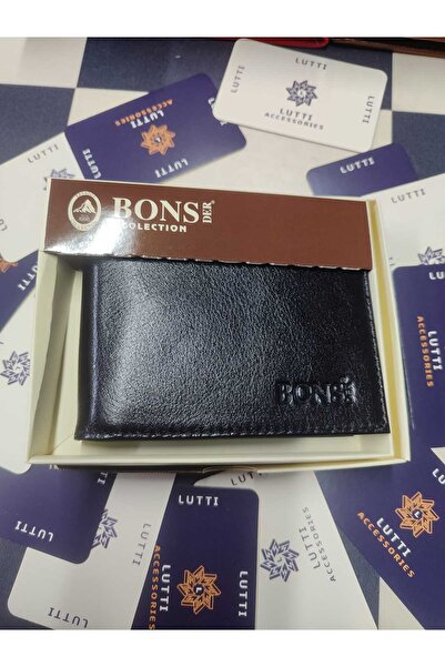 Lutti محفظة فراشة من الجلد الطبيعي موديل أفقي مع عملات معدنية