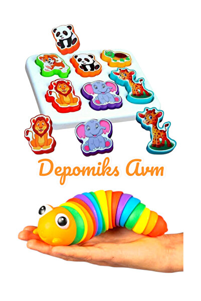 Oyuncakhane لعبة أنشطة تعليمية ومرنة للحيوانات اللطيفة من بولتاك