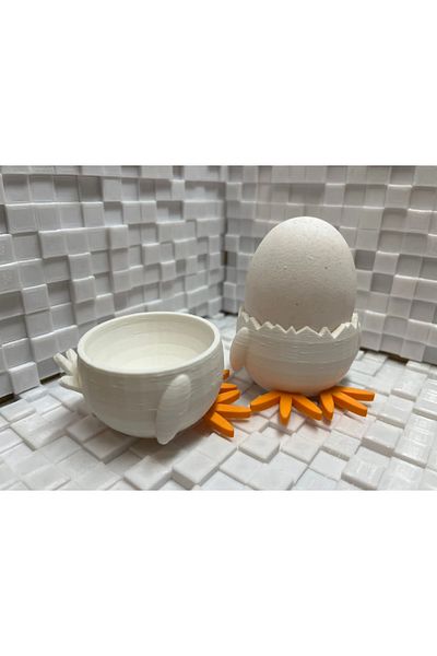 3D DESİNG MARKET 2-Piece Chick Egg Bag