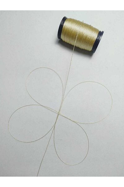 Eskişehir hobi sanat Μπεζ κορδόνι Tasbih - 0,2 mm, 60 μέτρα