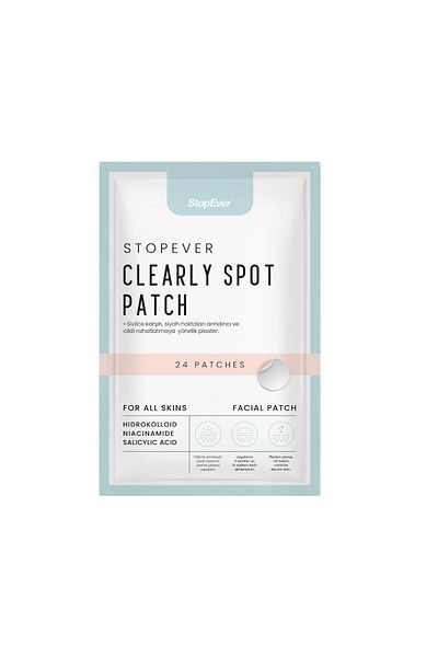 StopEver Clearly Spot Patch 24 Pack Band with Hydrocolloid, Salicylic Acid & Niacinamide