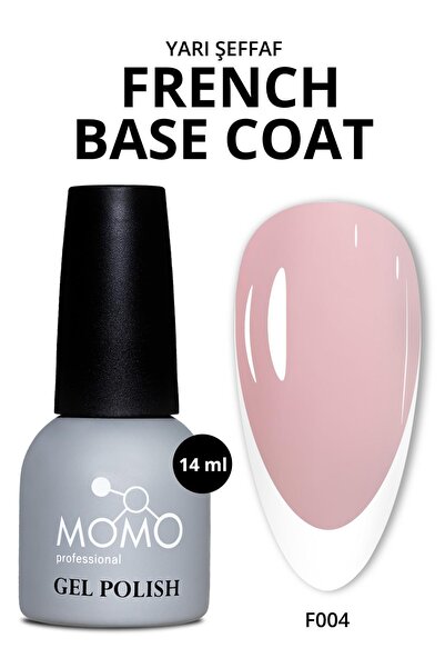 MOMO professional Kalıcı Oje French Base F004, Soft Pembe, 14 ml