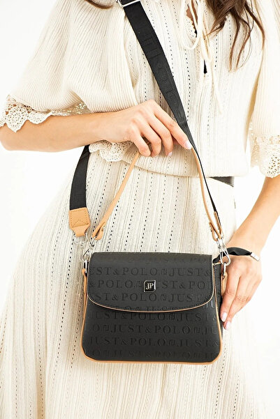 Just Polo Women's Embossed Patterned Hand and Shoulder Bag 234073 Mh