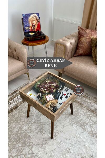 AA AHŞAP AHSEN AHŞAP Buket  Anı Sehpası