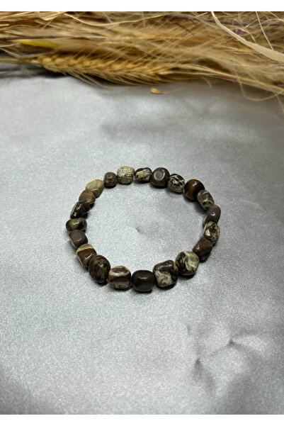 Suerte Accessories Tweezers Rhodonite Natural Stone Handmade Special Design Women's Natural Stone Bracelet