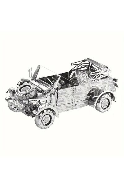 DIY Over 14 Years Old Heelik Model - 65 Pieces 3D Metal Puzzle Puzzle, German Volkswagen Kübelwagen