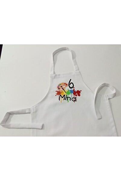 moms and babies Çocuk Resim  Mutfak Ve Etkinlik Ana Okulu Önlüğü Su Tutmaz Ku...