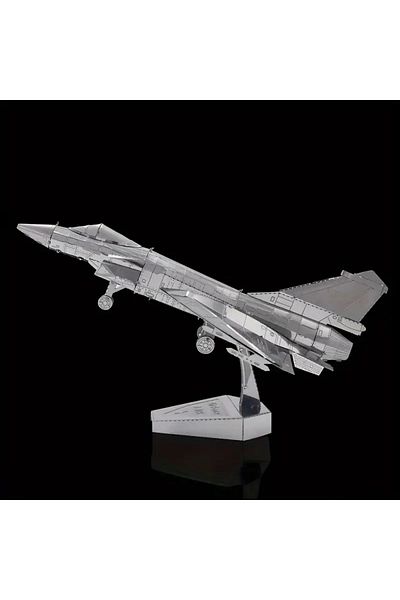 DIY 3D Metal Puzzle Puzzle Air Force J-10B Fighter Jet 43 Pieces over 14 Years Old Heelik Model