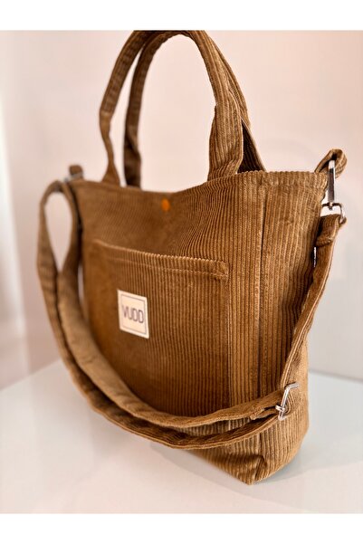 Vuddtasarim Kadife cepli omuz çantası