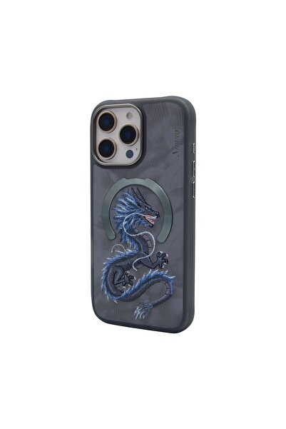 Nimmy İphone 16 Pro Uyumlu Nakış Işlemeli 3 Boyutlu 3d Magsafe Fantasy Animal...