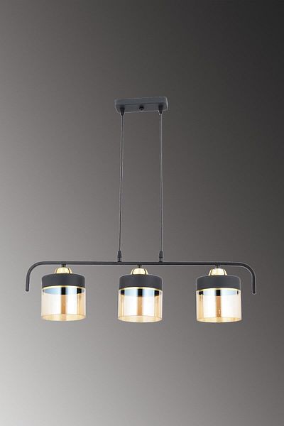 ESSLİGHT Fırat 3 Row Chandelier Dining Table Above Living Room Kitchen