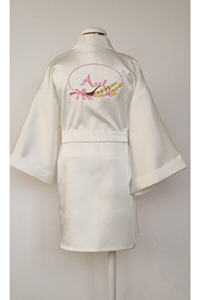 moms and babies Kız Çocuk Bebek Kimono Sabahlık Kişiye Özel Isim Ve Desen Nak...