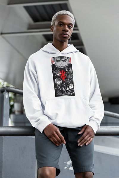 SEVBANO Guts Anime Berserk Printed Unisex Oversize Hoodie