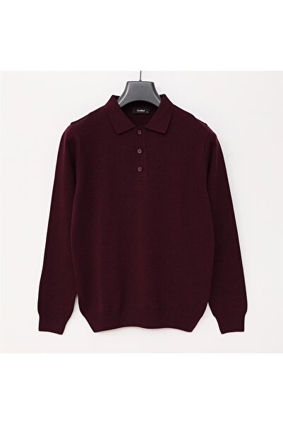 Dio Rise Pulover subțire cu mânecă lungă pentru bărbați - 180540 - Cireș închis